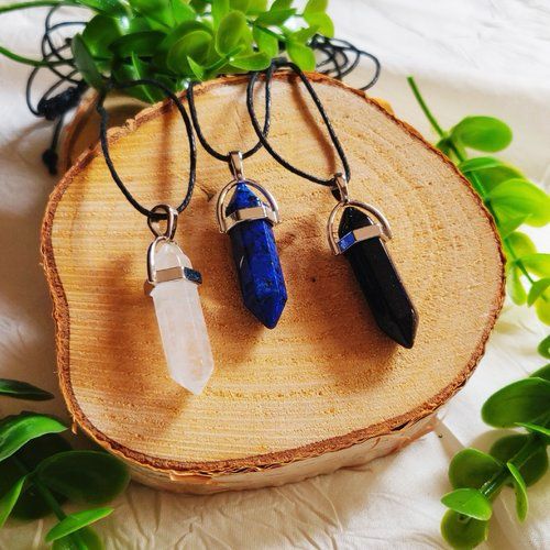 Pendentif en Améthyste ou Quartz